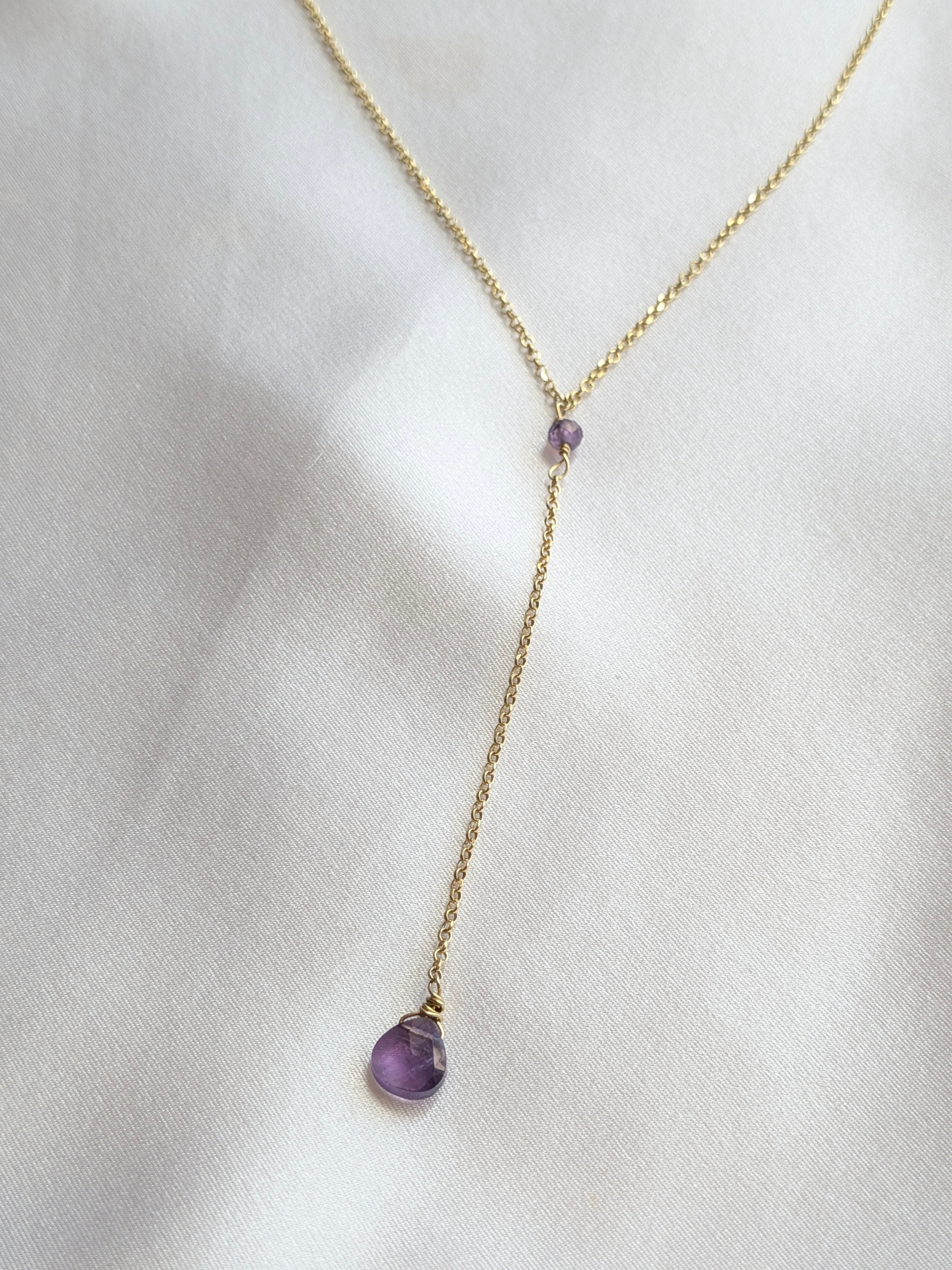 Collana Cascata di Gemme con Ametista