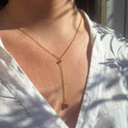 Collana Cascata di Gemme con Ametista