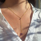 Collana Cascata di Gemme con Ametista