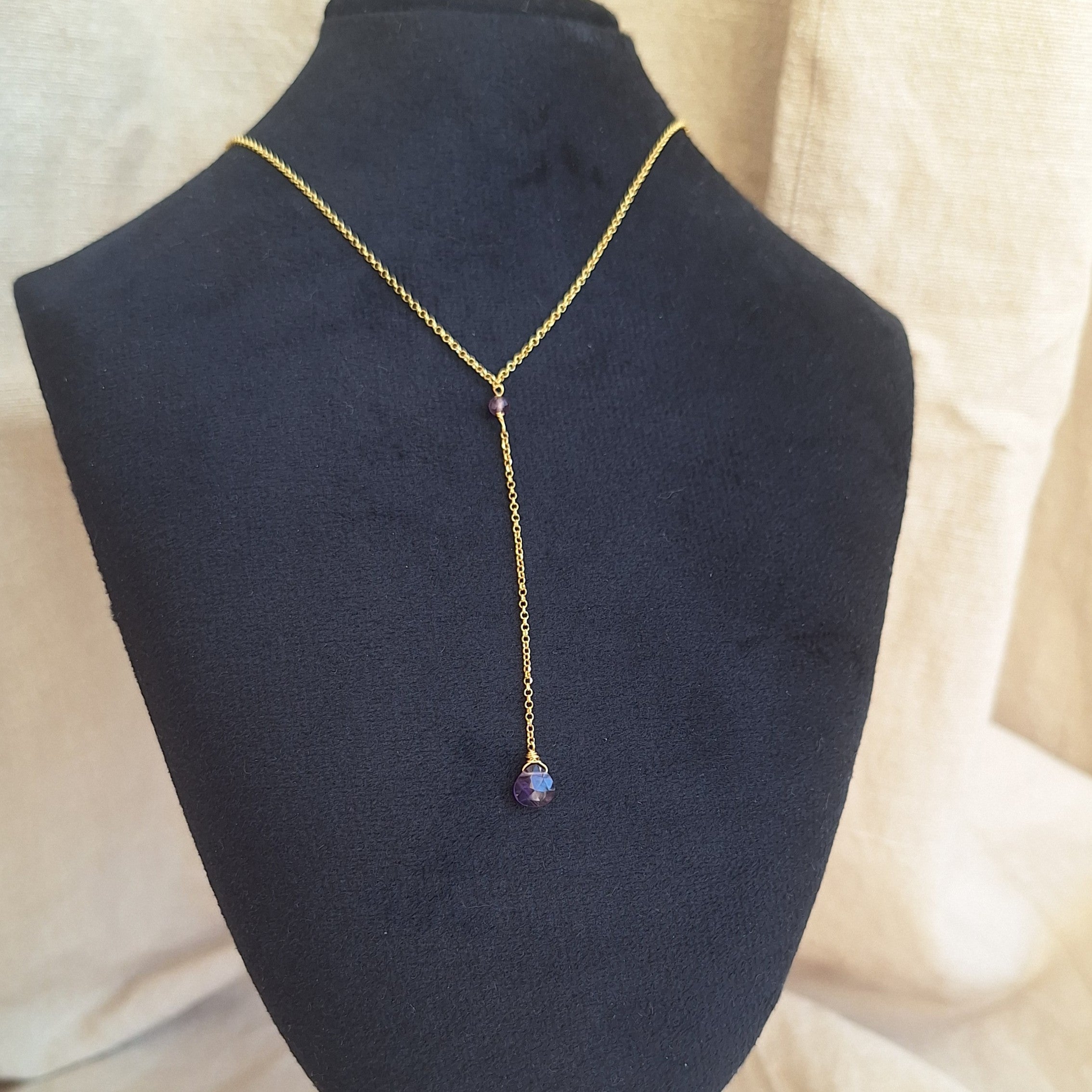Collana Cascata di Gemme con Ametista