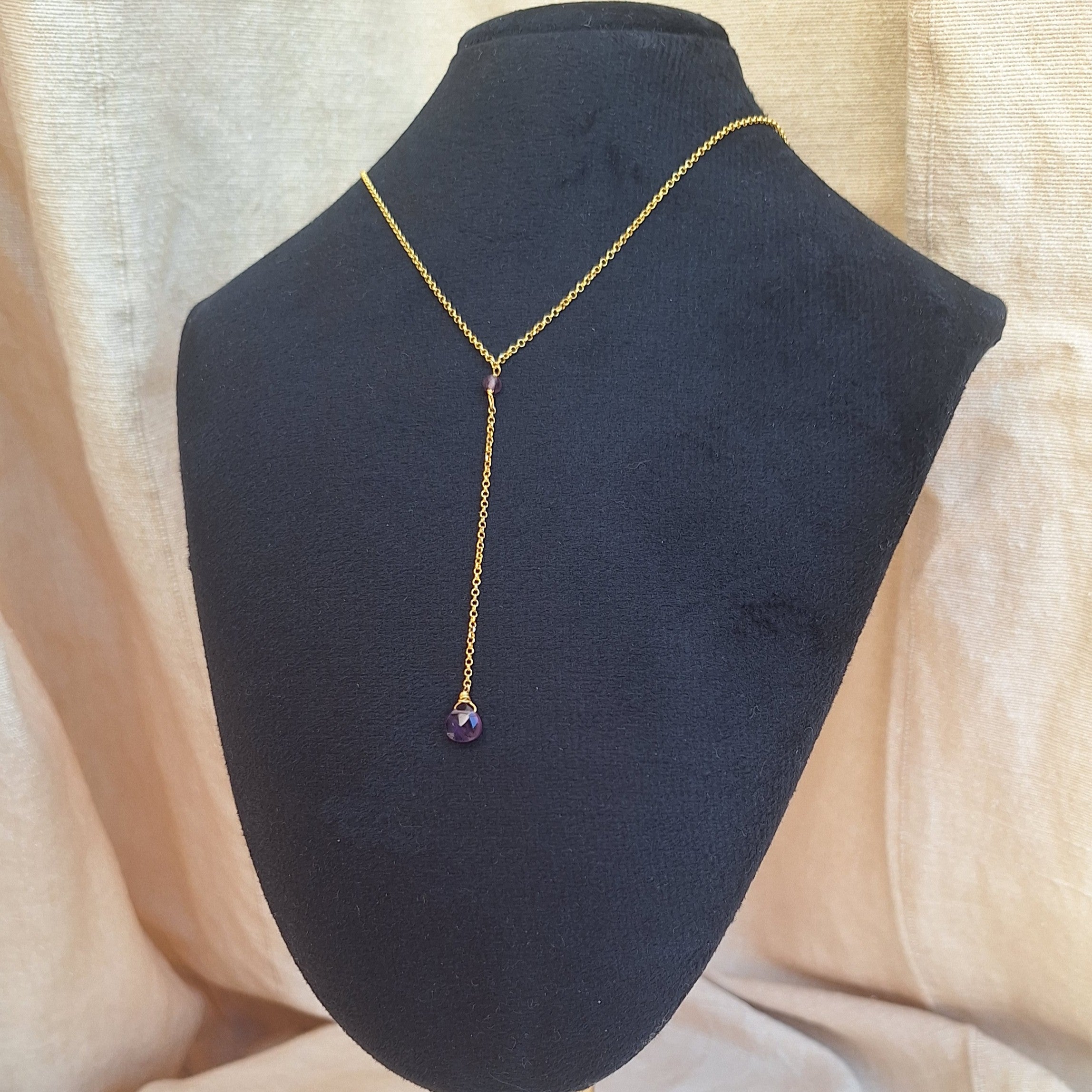 Collana Cascata di Gemme con Ametista