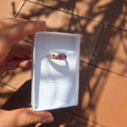 Anello con Zirconi Rubino