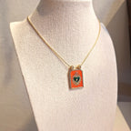 Medaglietta Cuore Sacro - Arancio