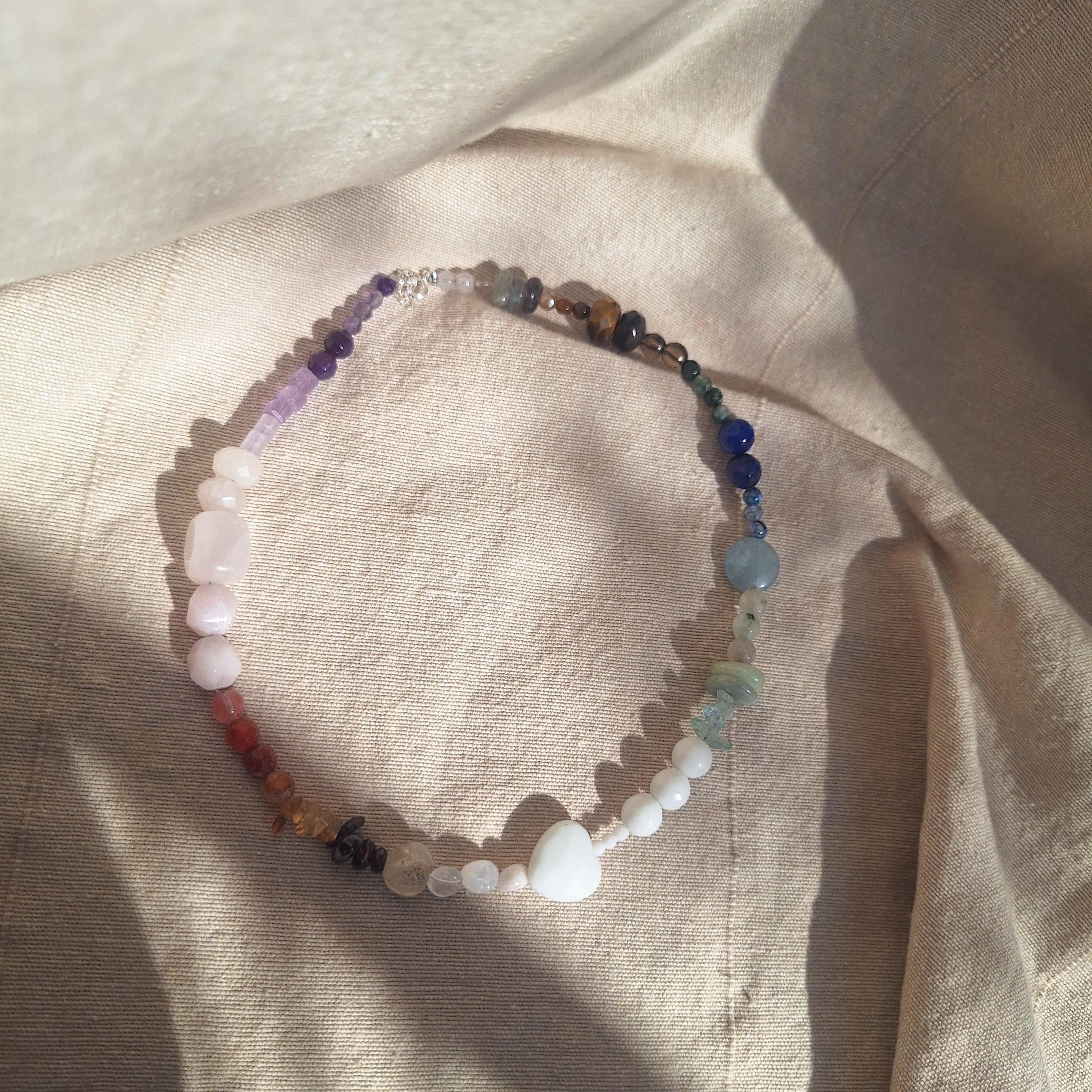 Girocolli Rainbow argento bianco