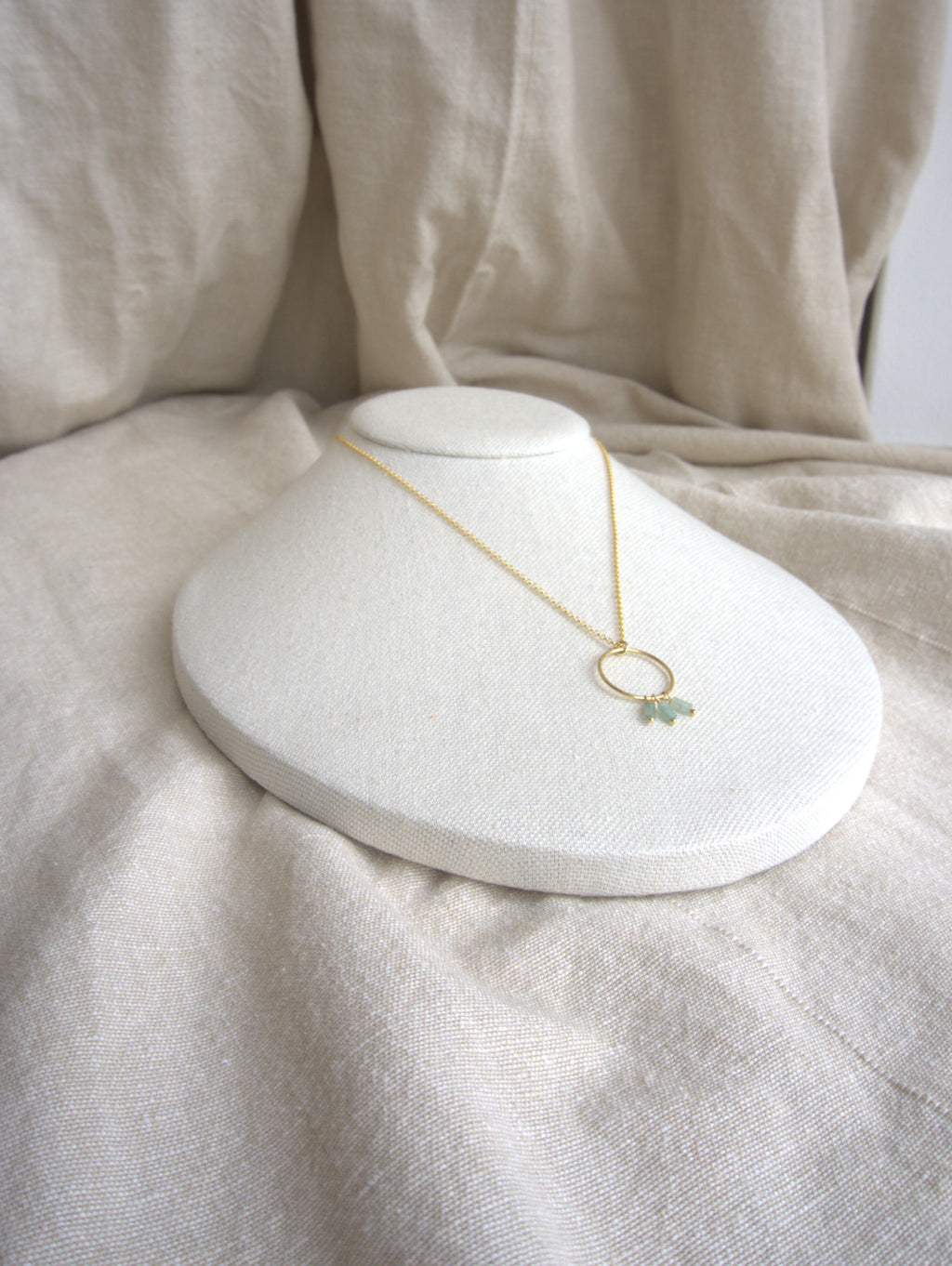 Collana Rivombrosa - avventurina e argento placcato oro giallo