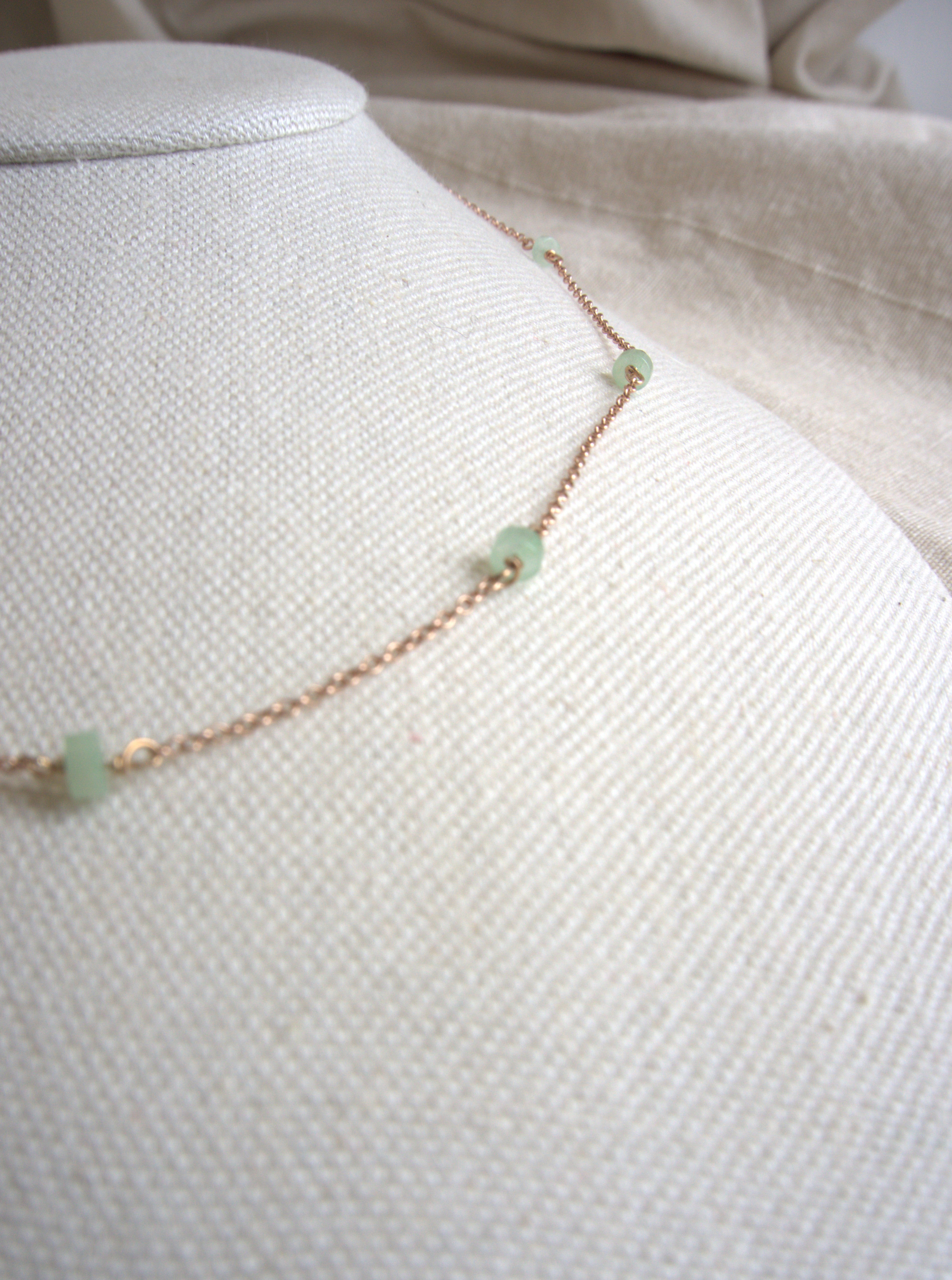 Collana Alternata - avventurina rondelle