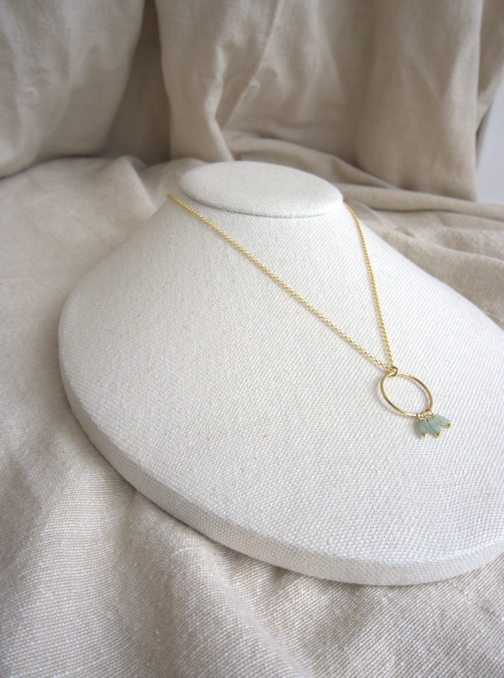 Collana Rivombrosa - avventurina e argento placcato oro giallo