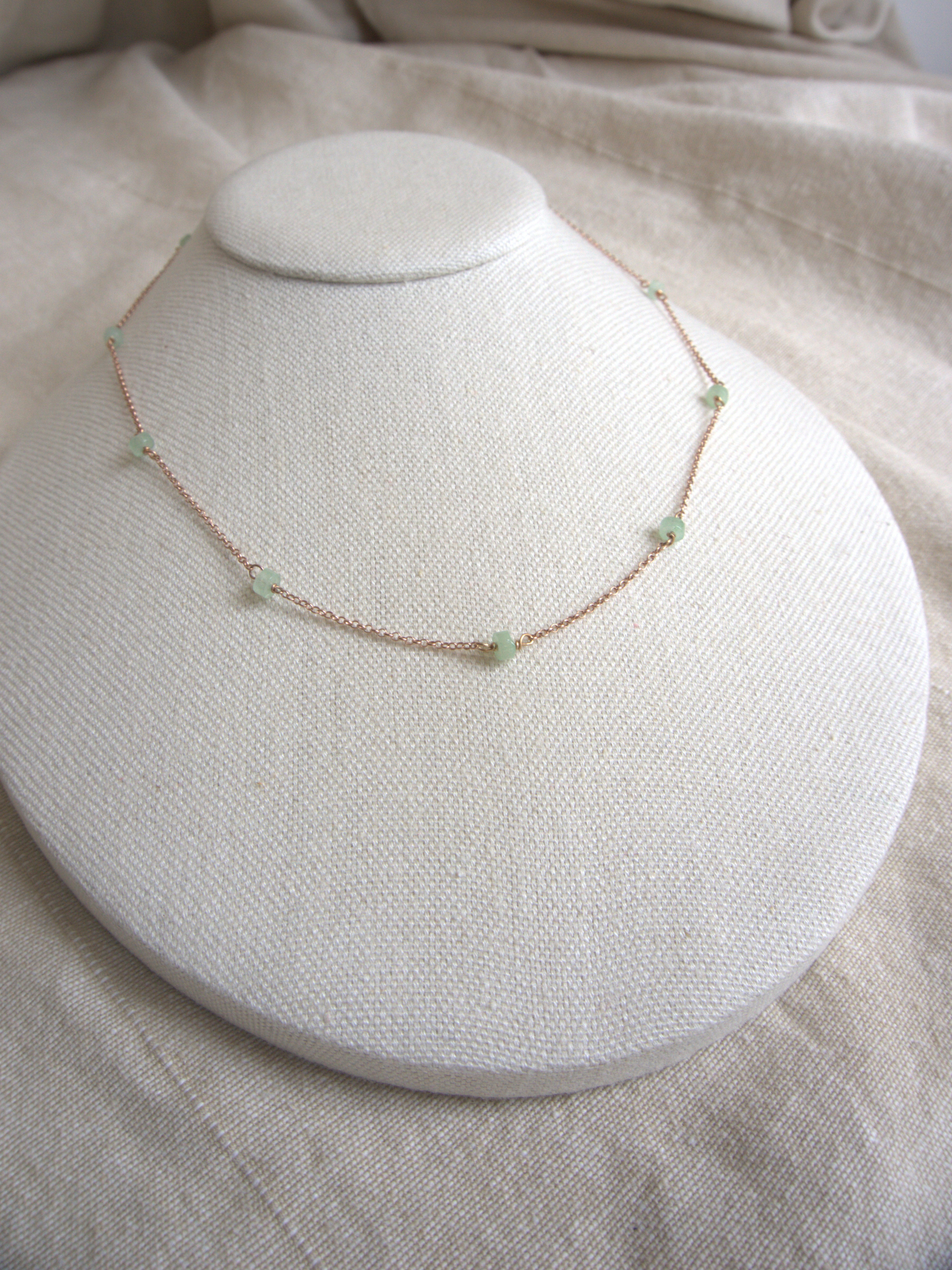 Collana Alternata - avventurina rondelle