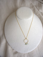 Collana Rivombrosa - avventurina e argento placcato oro giallo