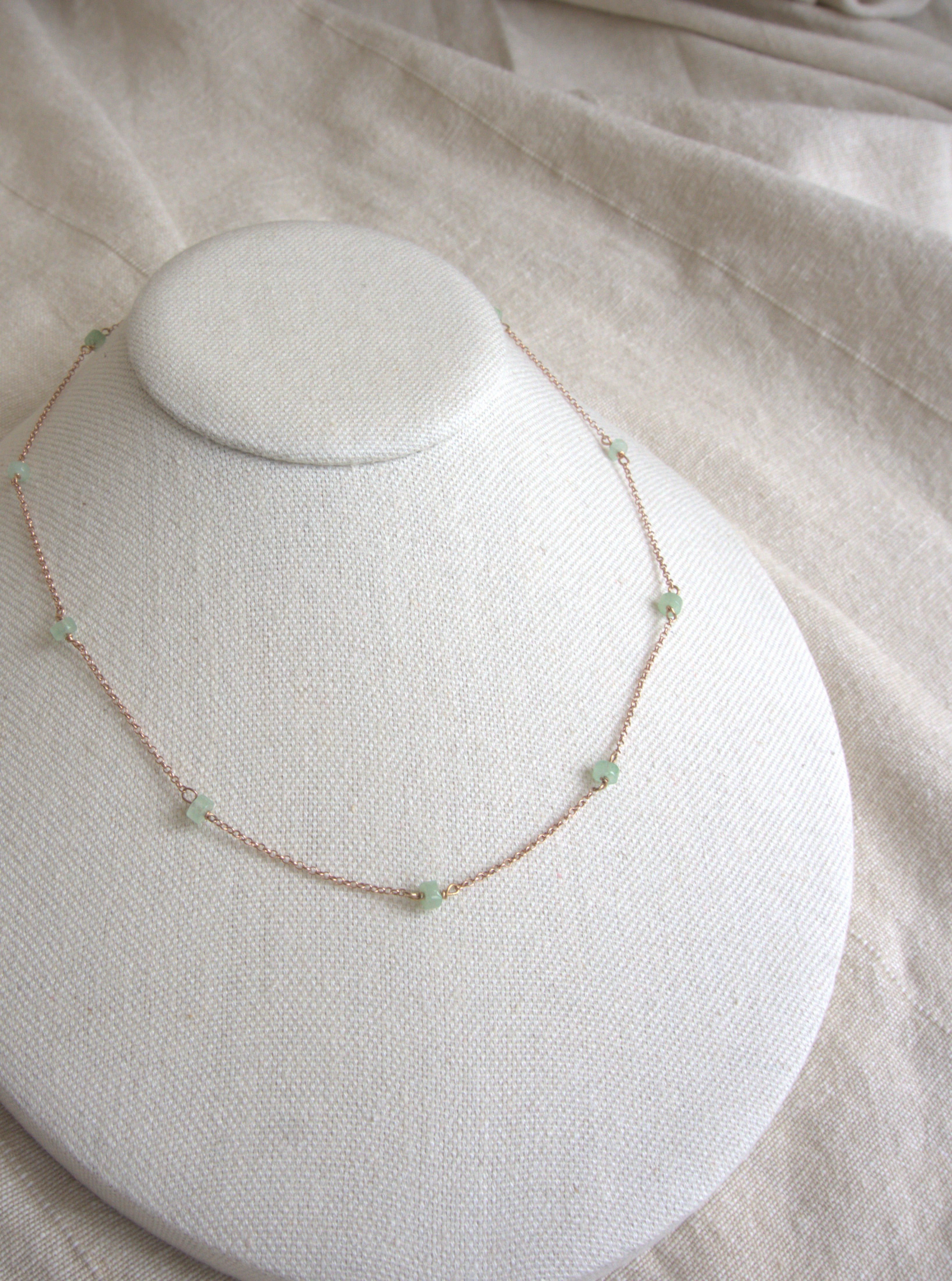 Collana Alternata - avventurina rondelle