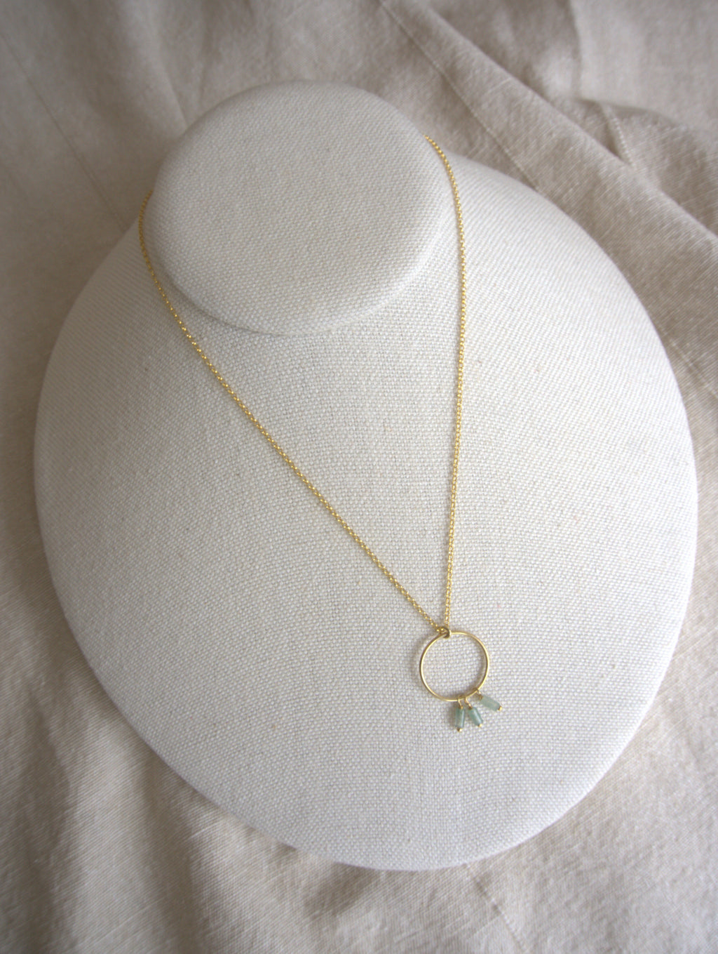 Collana Rivombrosa - avventurina e argento placcato oro giallo