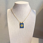 Medaglietta Cuore Sacro - Blu