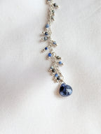 Collana Cascata di Gemme con Ciondolini di Lapislazzuli