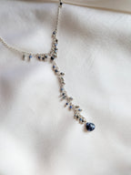 Collana Cascata di Gemme con Ciondolini di Lapislazzuli
