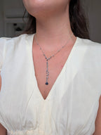 Collana Cascata di Gemme con Ciondolini di Lapislazzuli