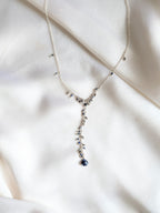 Collana Cascata di Gemme con Ciondolini di Lapislazzuli