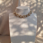 Collana Fiori Specchi e Perline - variante 1