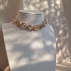 Collana Fiori Specchi e Perline - variante 1