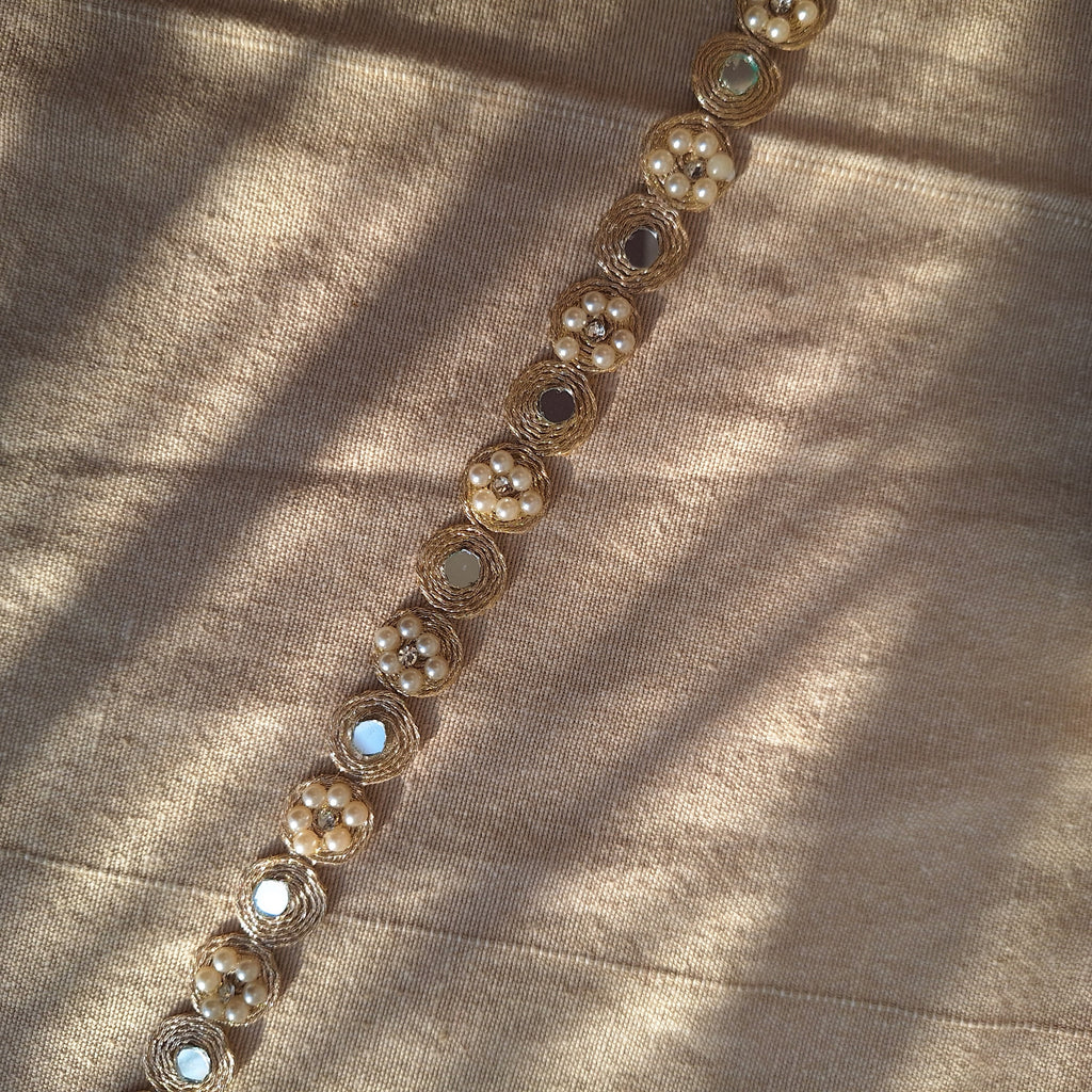 Collana Fiori Specchi e Perline - variante 1