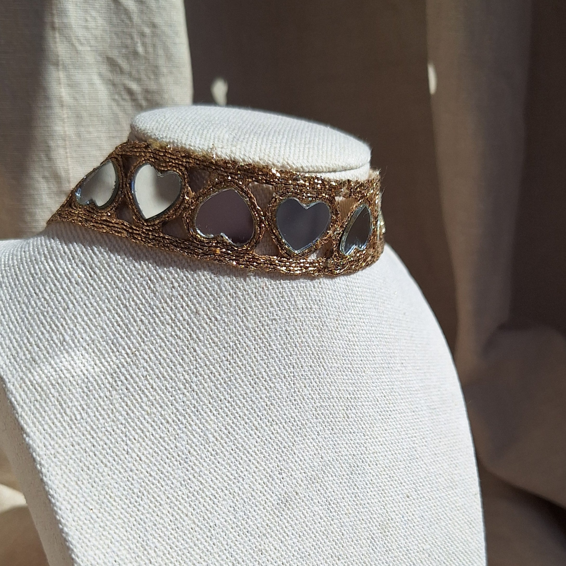 Collana Choker Cuori - Oro