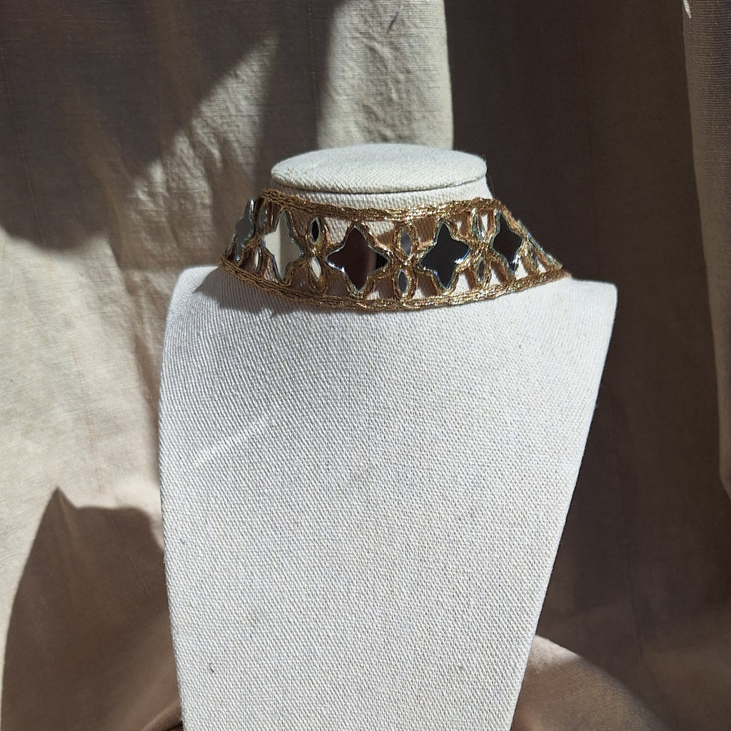 Collana Choker Fiori - Oro
