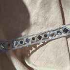Collana Choker Rombi e Cerchi - Argento