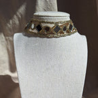Collana Choker Rombi e Cerchi - Oro