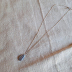 Perla Grigia a goccia - argento bianco
