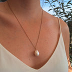 Perla Bianca - argento placcato oro rosa