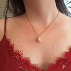 Perla Rosa - argento placcato oro rosa