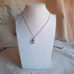 Perla Rosa - argento placcato oro rosa