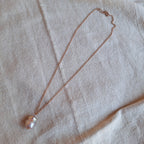 Perla Rosa - argento placcato oro rosa