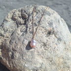 Perla Rosa - argento placcato oro rosa