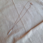 Perla Cilindrica- argento placcato oro rosa