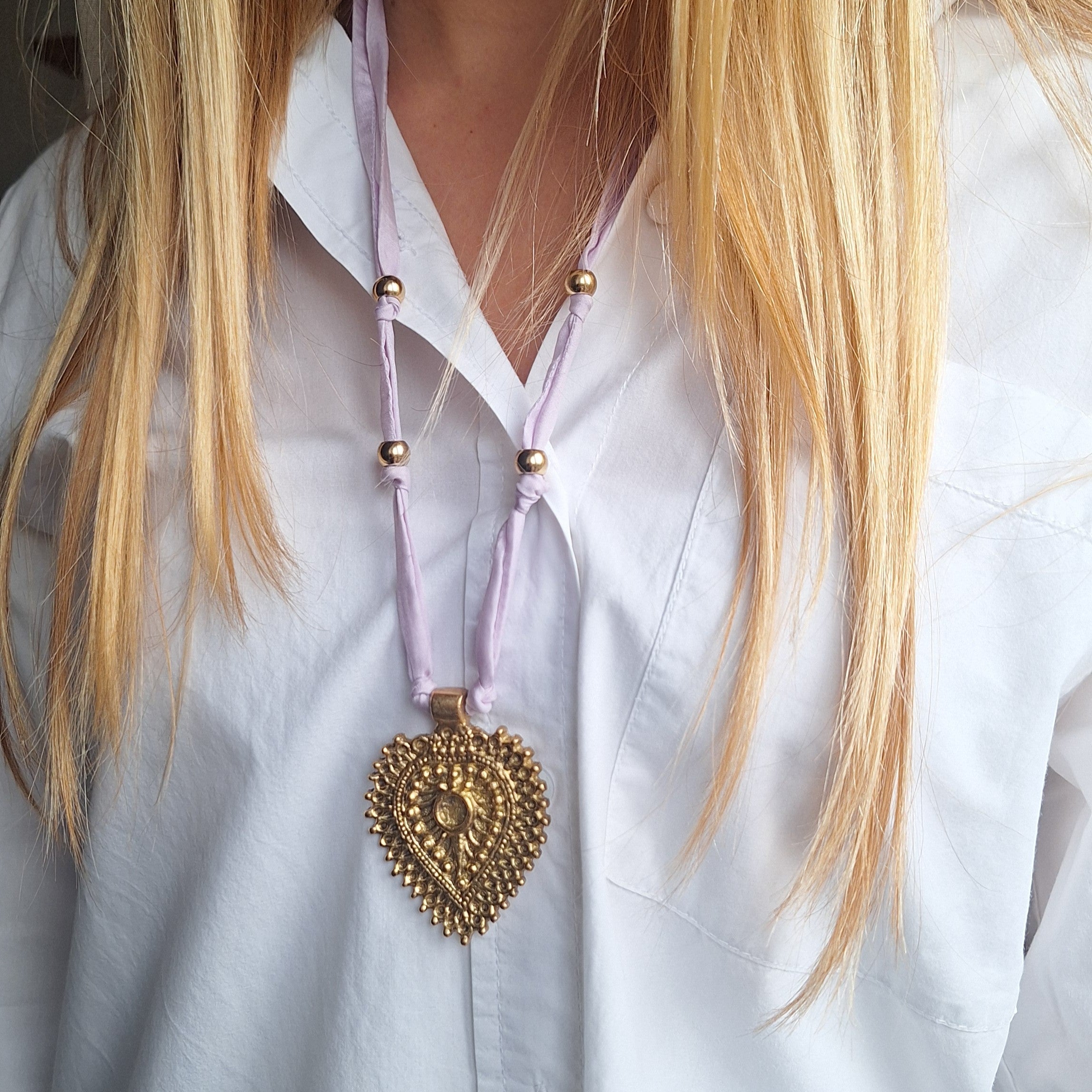 Natura Nomade - Cuore Batik Lilla