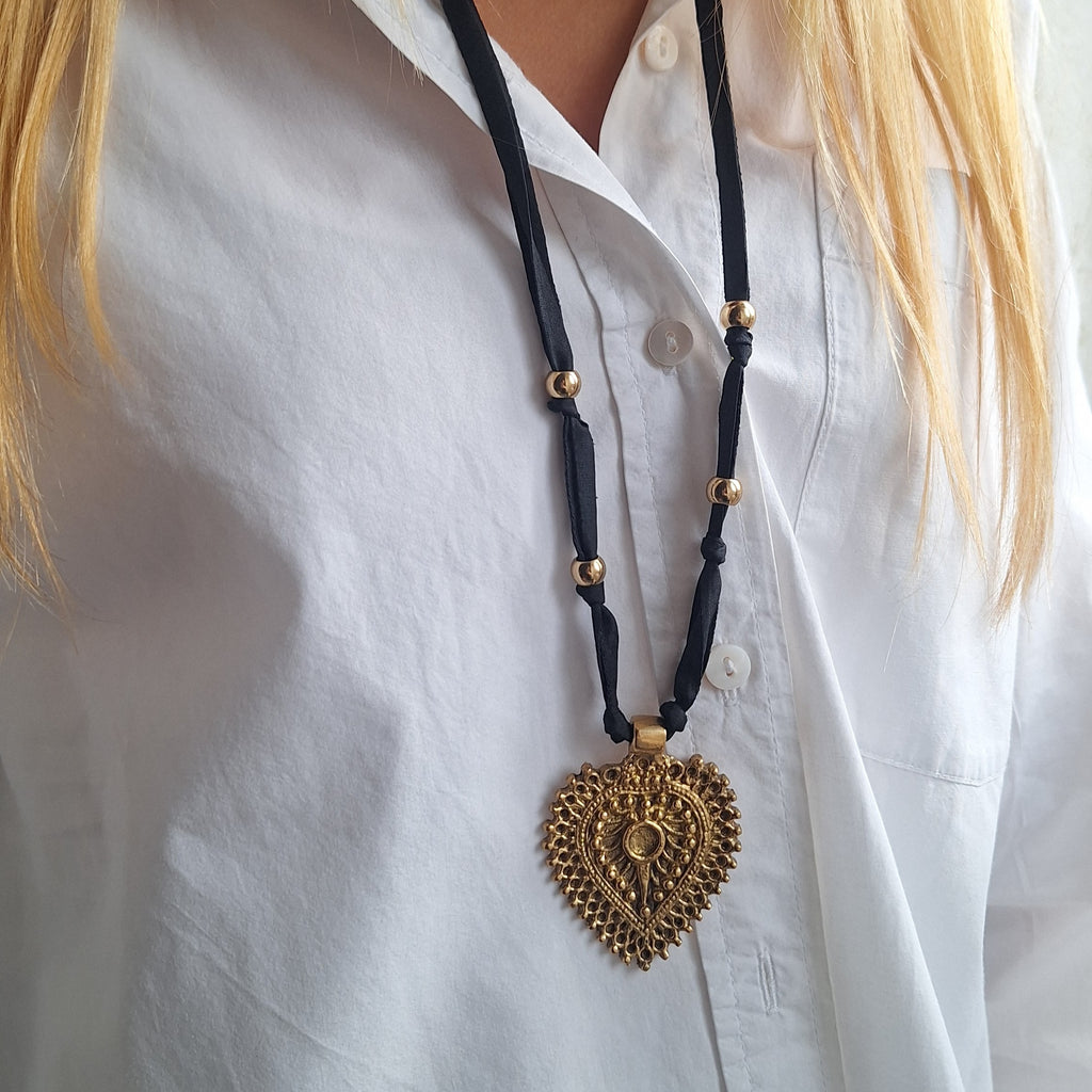 Natura Nomade - Cuore Batik Nero