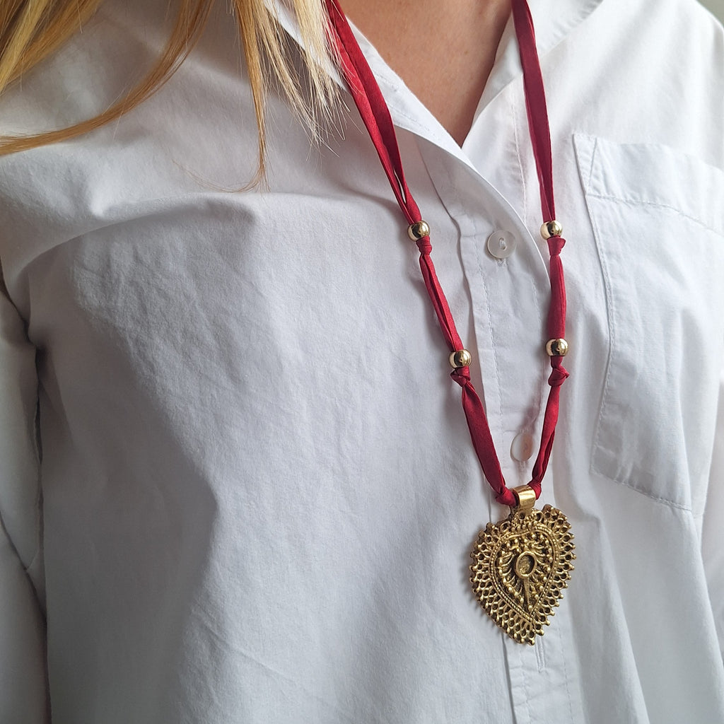 Natura Nomade - Cuore Batik Rosso