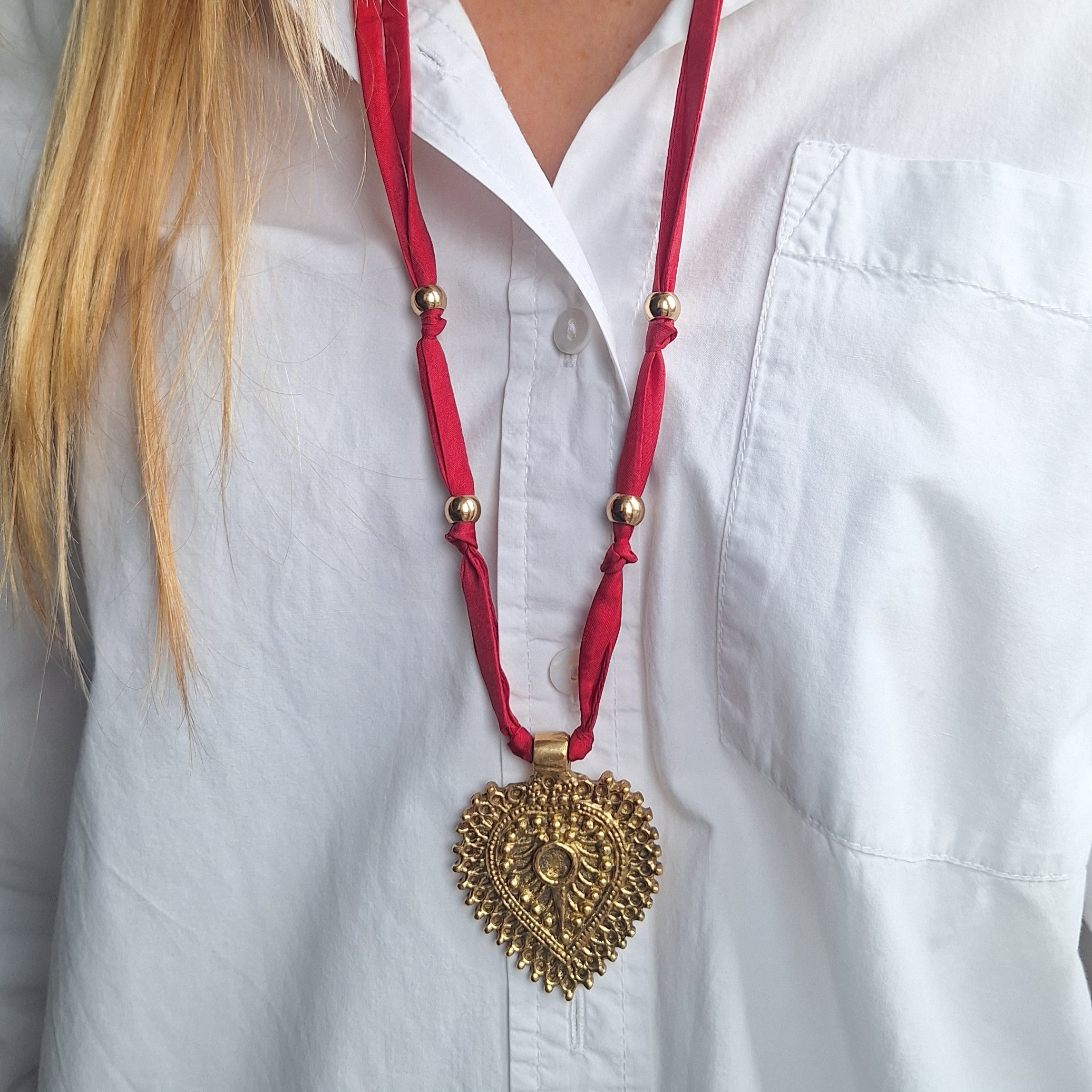 Natura Nomade - Cuore Batik Rosso