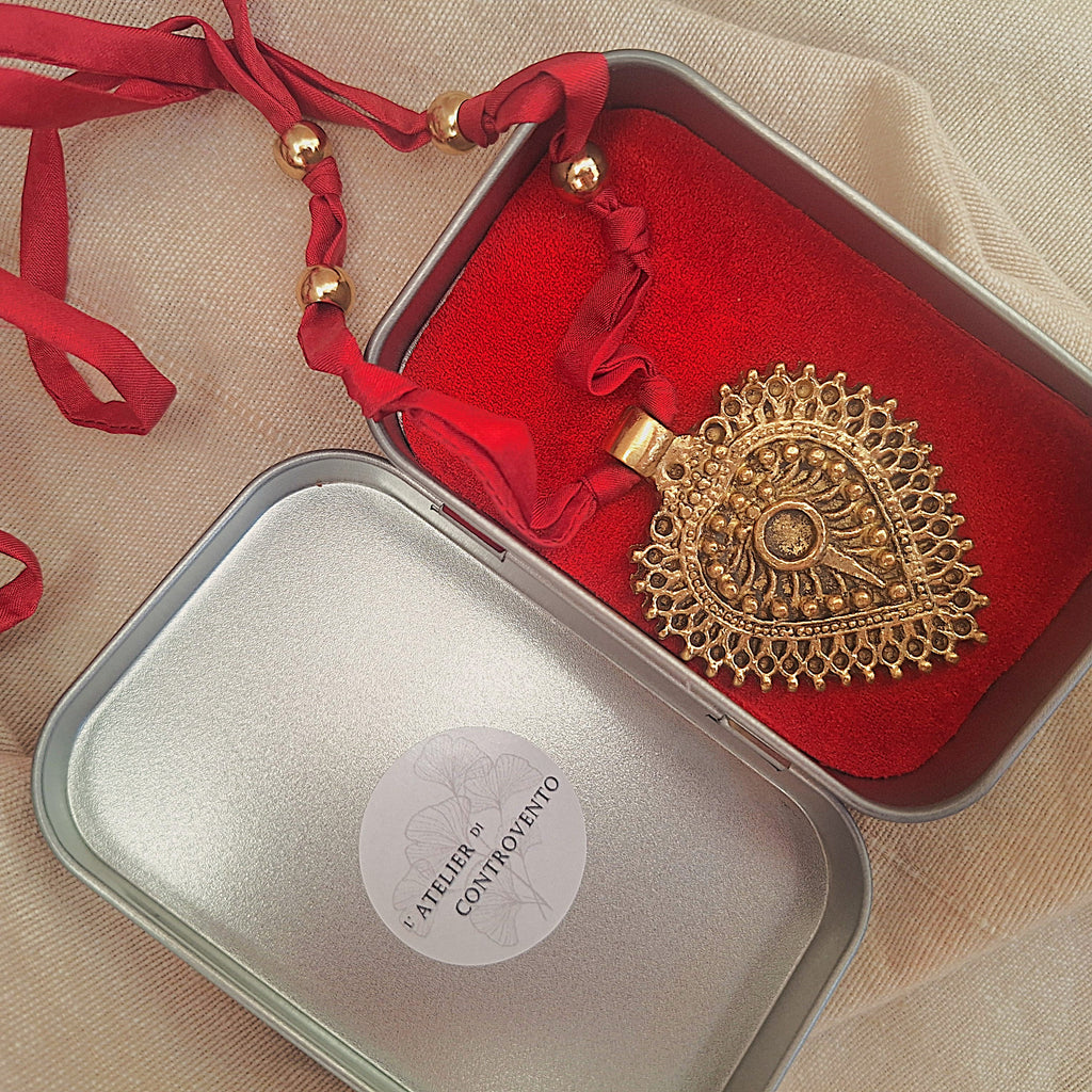 Natura Nomade - Cuore Batik Rosso