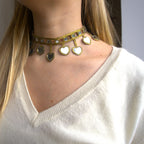 Collana Cuori pendenti oro