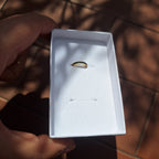 Ear Cuff placcato oro giallo con zirconi neri