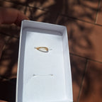 Ear Cuff placcato oro giallo con zirconi trasparenti