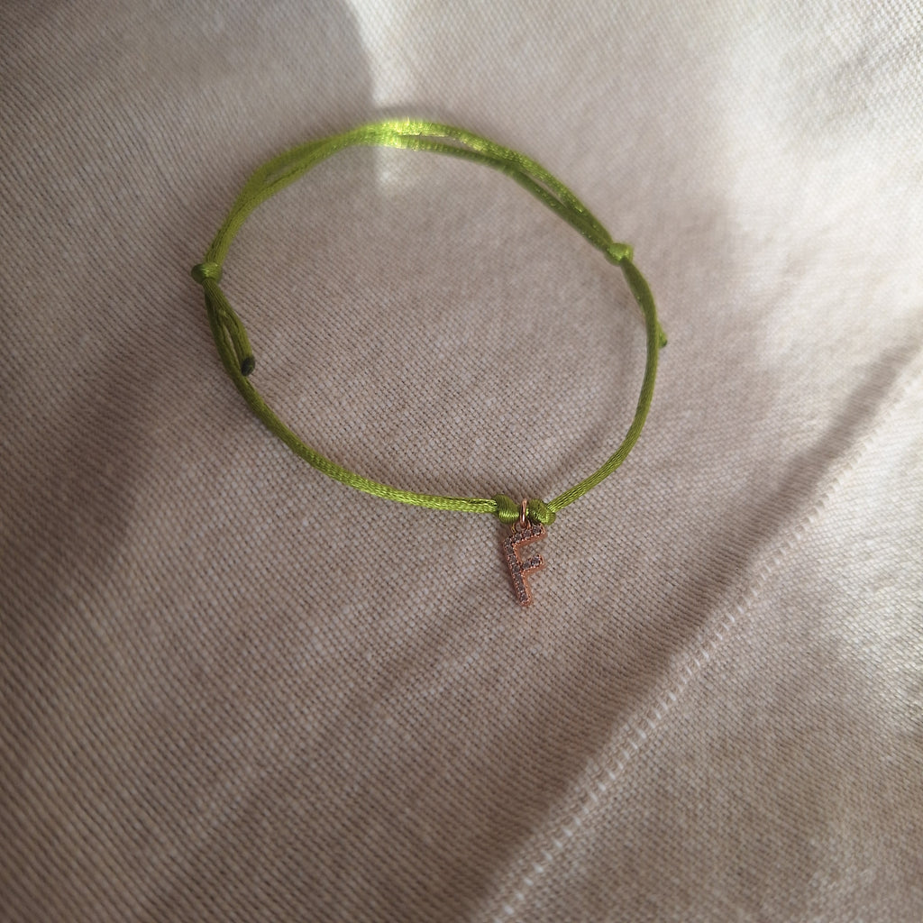 Bracciale letterina - F