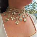 Collana Fiore Stella - oro chiaro