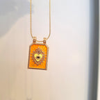Medaglietta Cuore Sacro - Giallo