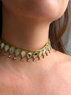Collana Gocce e Strass - Oro