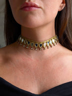 Collana Gocce e Strass - Oro