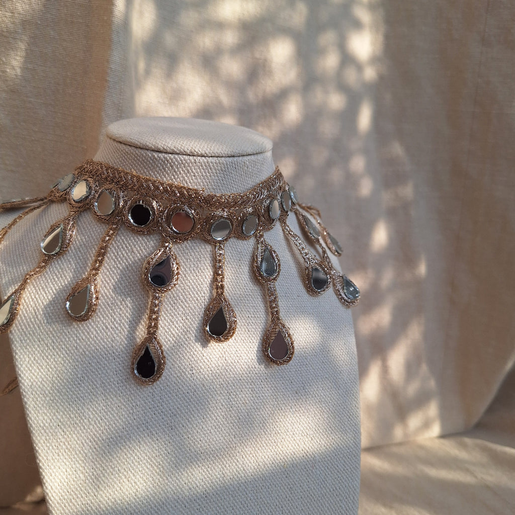 Collana Gocce pendenti oro rosa