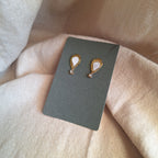 Orecchini Delhi - goccia e strass oro