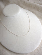 Collana Alternata - labradorite e argento bianco
